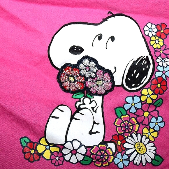 365 Kids Garanimals Peanuts Pink Denim Jacket Size 6 - Picture 7 of 10